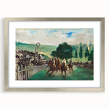Impressionist Painting - The Races at Longchamp by Édouard Manet