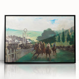 Impressionist Painting - The Races at Longchamp by Édouard Manet