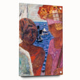 Modern Wall Art - Vibrant Abstract Nautical Scene with Human Figures