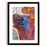 Modern Wall Art - Vibrant Abstract Nautical Scene with Human Figures