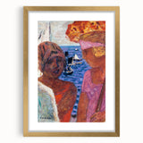 Modern Wall Art - Vibrant Abstract Nautical Scene with Human Figures