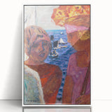 Modern Wall Art - Vibrant Abstract Nautical Scene with Human Figures
