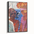 Modern Wall Art - Vibrant Abstract Nautical Scene with Human Figures