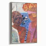 Modern Wall Art - Vibrant Abstract Nautical Scene with Human Figures