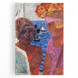 Modern Wall Art - Vibrant Abstract Nautical Scene with Human Figures