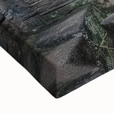 Close-up of a stretched canvas artwork depicting a vibrant landscape with a majestic castle, showcasing detailed brushwork and rich colors, ideal for home decor.