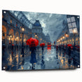 Rainy City Lights Office Wall Art – Modern Corporate Decor