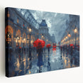 Rainy City Lights Office Wall Art – Modern Corporate Decor