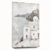 Abstract architectural wall art design in acrylic glass, showcasing a modern aesthetic with vibrant colors and sleek lines, perfect for contemporary interior decor.