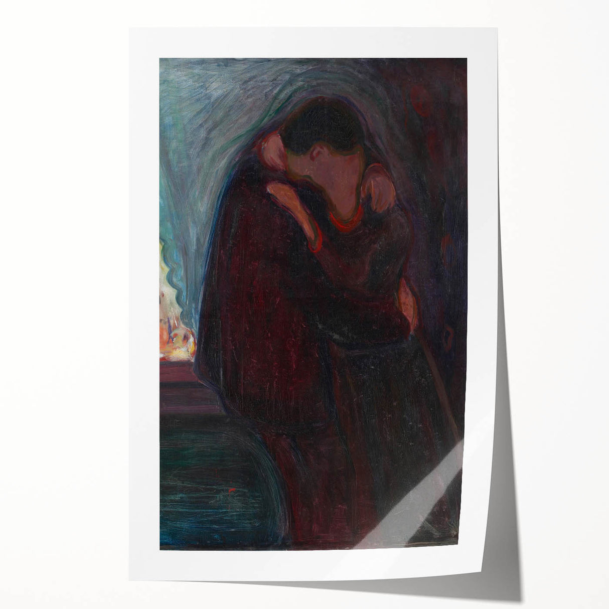 Expressionist Art - The Kiss: Modern Expressionism Wall Decor