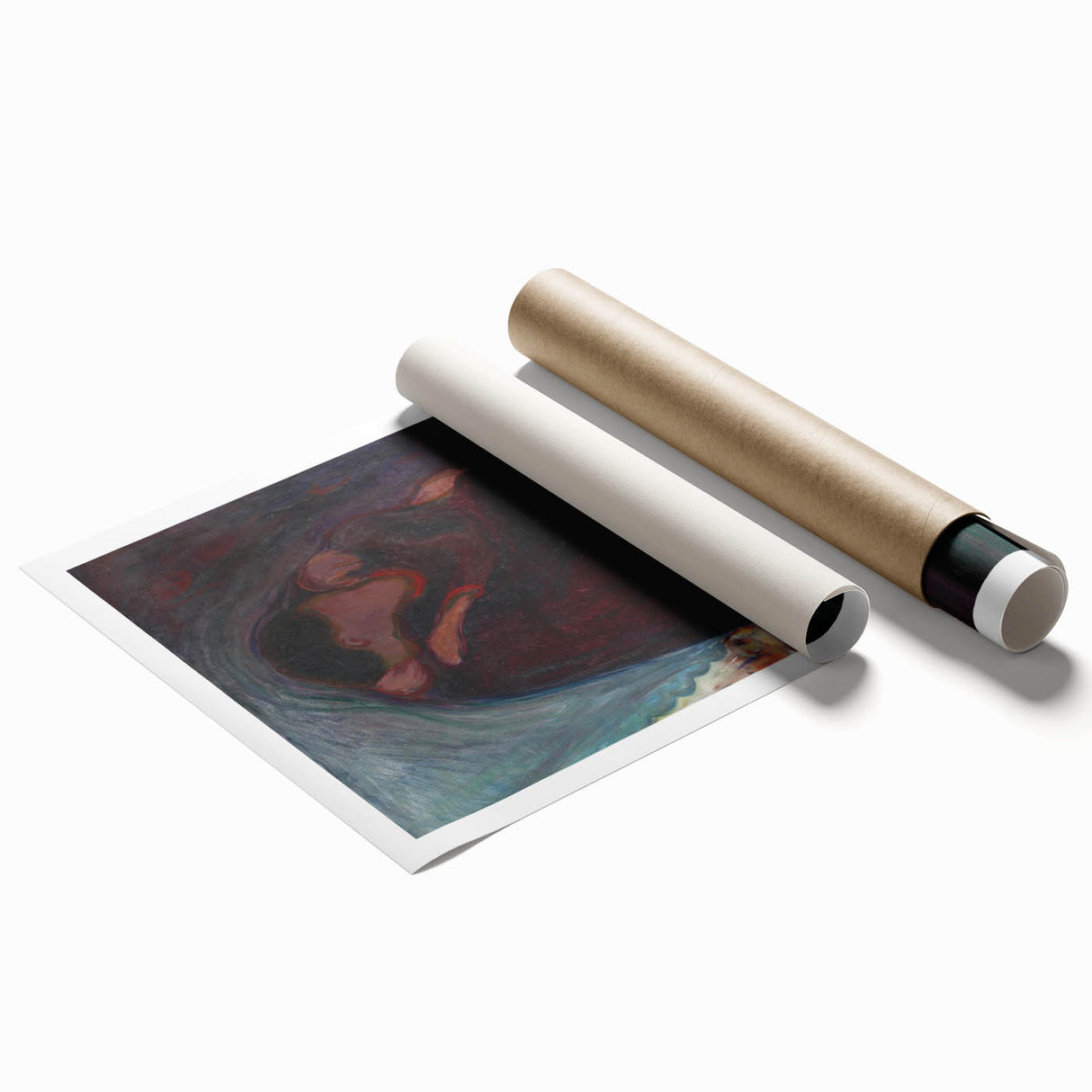 Expressionist Art - The Kiss: Modern Expressionism Wall Decor