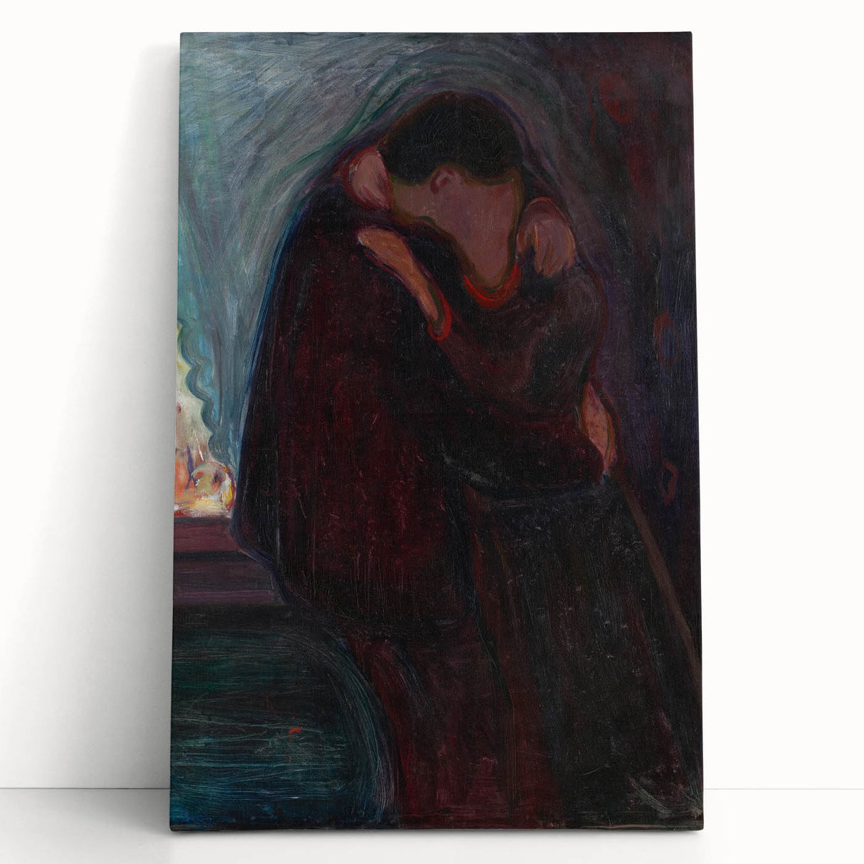 Expressionist Art - The Kiss: Modern Expressionism Wall Decor