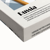 Large art featuring a black and white landscape painting of mountains on stretched canvas, suitable for bedroom wall decor.