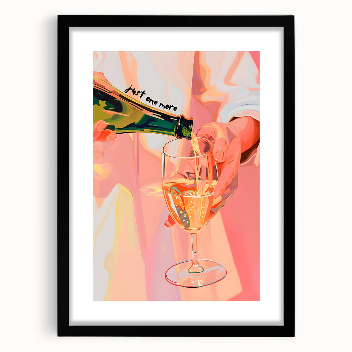 Extra large abstract art print featuring vibrant, colorful textures on a black framed canvas, ideal for living room decor.