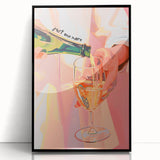 Large abstract wall art featuring mid-century modernist design in black and white tones on a framed acrylic.