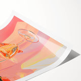 Extra large wall art featuring line art flowers in black on white, rolled print, ideal for large living room decor.