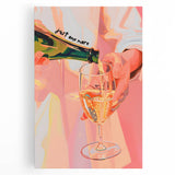 Large black and white stretched canvas featuring a minimalist coffee cup design, suitable for kitchen wall art.