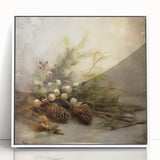 Holiday Wall Decorations - Pinecones and Berries Christmas Wall Art