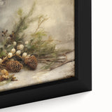 Holiday Wall Decorations - Pinecones and Berries Christmas Wall Art