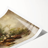 Holiday Wall Decorations - Pinecones and Berries Christmas Wall Art