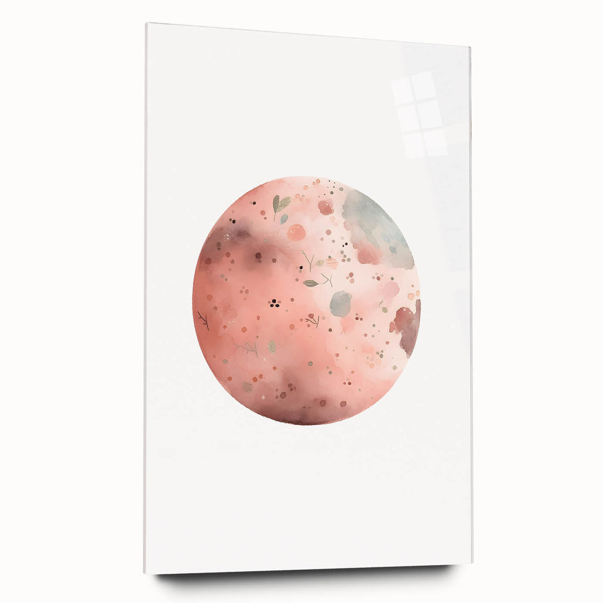 Girls Bedroom Art - Watercolor Planet Kids Room Wall Decor