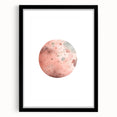 Girls Bedroom Art - Watercolor Planet Kids Room Wall Decor