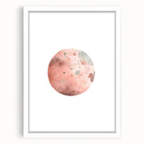 Girls Bedroom Art - Watercolor Planet Kids Room Wall Decor