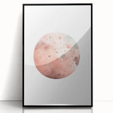 Girls Bedroom Art - Watercolor Planet Kids Room Wall Decor