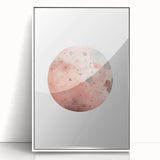 Girls Bedroom Art - Watercolor Planet Kids Room Wall Decor