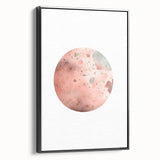 Girls Bedroom Art - Watercolor Planet Kids Room Wall Decor