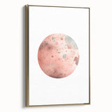 Girls Bedroom Art - Watercolor Planet Kids Room Wall Decor