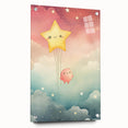 Framed Art for Children's Rooms – Floating Star Wall Print