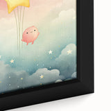 Framed Art for Children's Rooms – Floating Star Wall Print