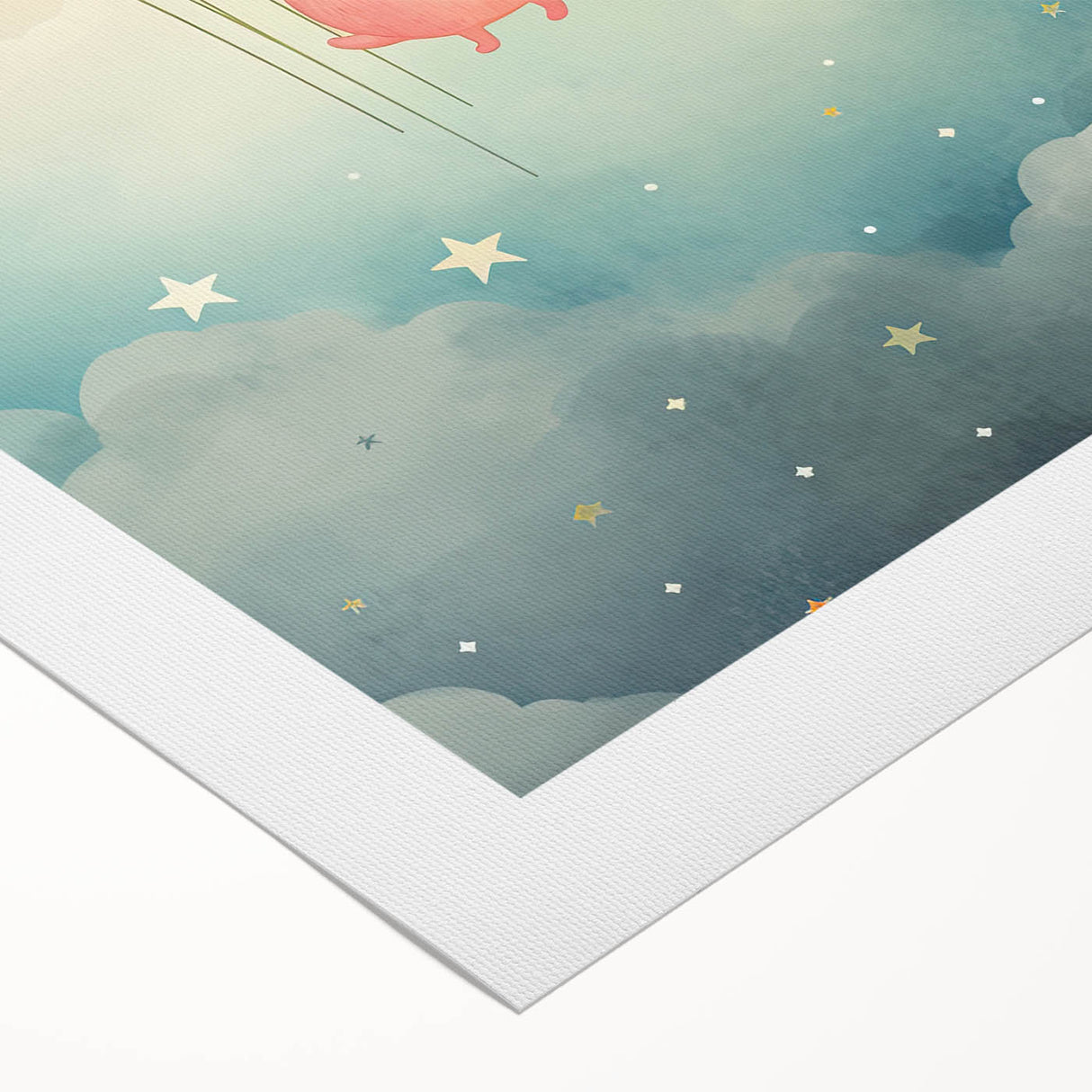 Framed Art for Children's Rooms – Floating Star Wall Print