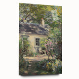 Acrylic glass landscape artwork showcasing vibrant colors and intricate details, viewed from the side, perfect for modern home decor and artistic displays.