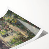 Vibrant rolled print showcasing abstract landscapes in rich earthy tones, designed for artistic home decor, securely packaged in a protective cardboard tube.