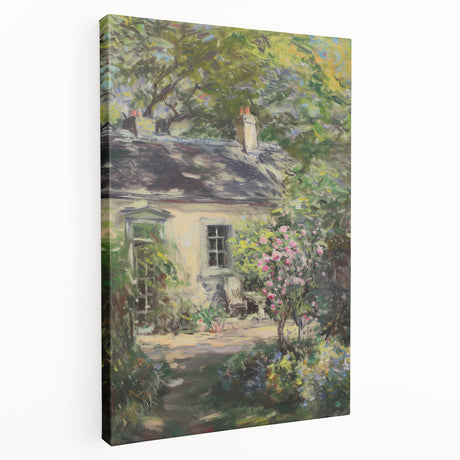 Stretched canvas artwork showcasing a stunning landscape view in vibrant colors, displaying rich textures and intricate details, perfect for home decor.