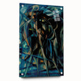 Modern Wall Art Print - Abstract Figures in Blue by Berlin - Bold Decor
