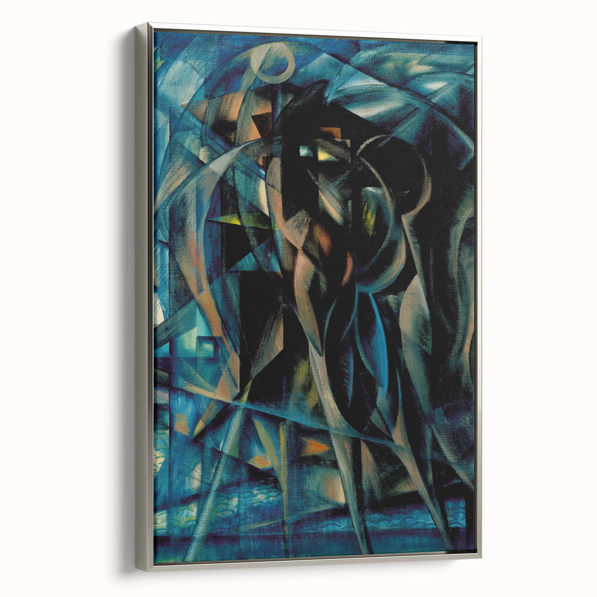 Modern Wall Art Print - Abstract Figures in Blue by Berlin - Bold Decor
