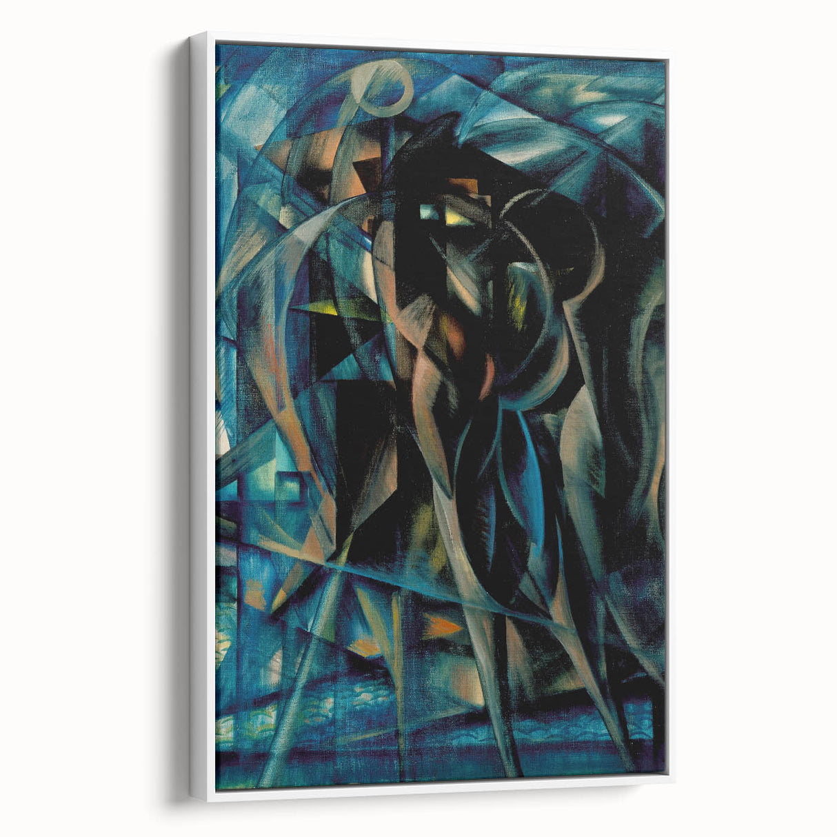 Modern Wall Art Print - Abstract Figures in Blue by Berlin - Bold Decor