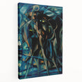 Modern Wall Art Print - Abstract Figures in Blue by Berlin - Bold Decor