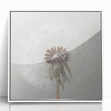 Art deco poster featuring close-up floral designs in soft pastel shades on a framed acrylic, suitable for nursery wall art.