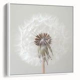 Vintage poster art of colorful florals on a white framed canvas, ideal for living room decor.