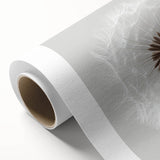 Art deco floral poster in pastel shades on rolled canvas, ideal for nursery wall art.