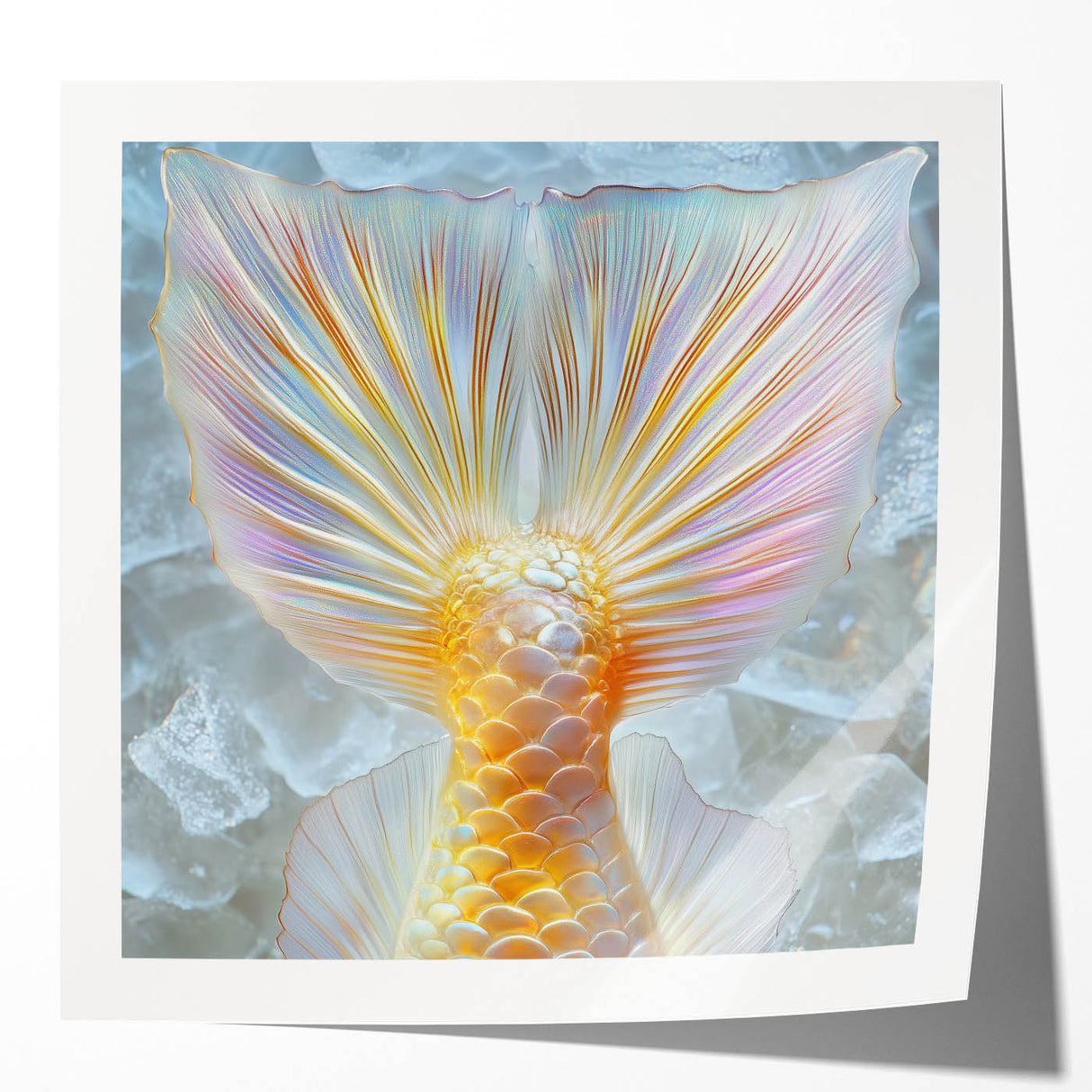 Extra large wall art featuring close-ups of lavender flowers in pastel shades on glossy photo paper.