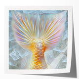 Extra large wall art featuring close-ups of lavender flowers in pastel shades on glossy photo paper.