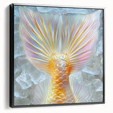 Black and white wall art featuring a close-up of natural elements on a framed canvas, suitable for bedroom decor.