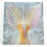 Black and white close-up photo of a leaf on a stretched canvas, ideal for kitchen wall art or bedroom ambiance.