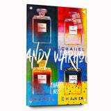 Pop Art Chanel No. 5 Wall Art - Andy Warhol Inspired Canvas Print
