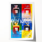 Pop Art Chanel No. 5 Wall Art - Andy Warhol Inspired Canvas Print